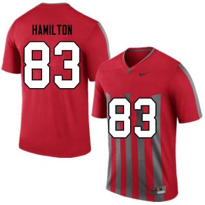 Men's Ohio State Buckeyes #83 Cormontae Hamilton Retro Nike NCAA College Football Jersey Real SYS0344NP